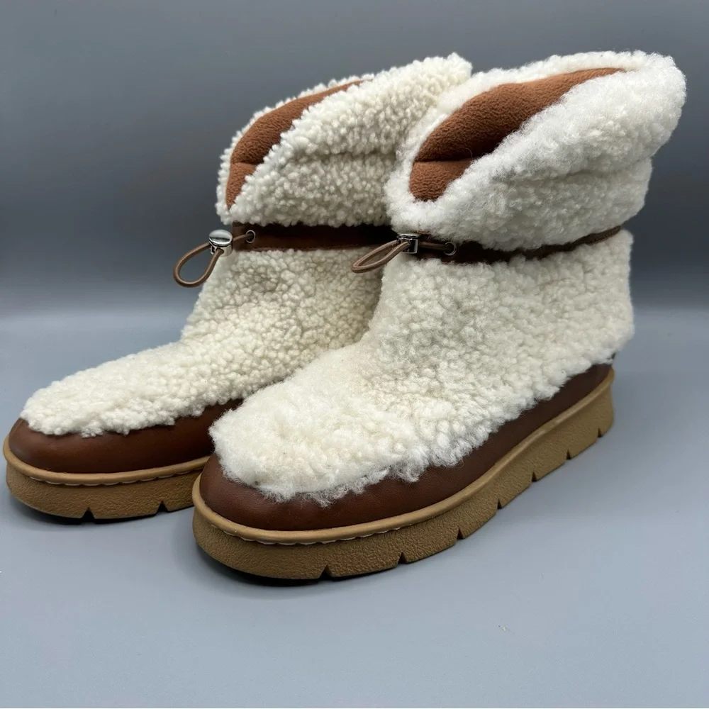 Marc Fisher Boots Fur Women’s Winter Luxury Kamryn Style Size 7.5